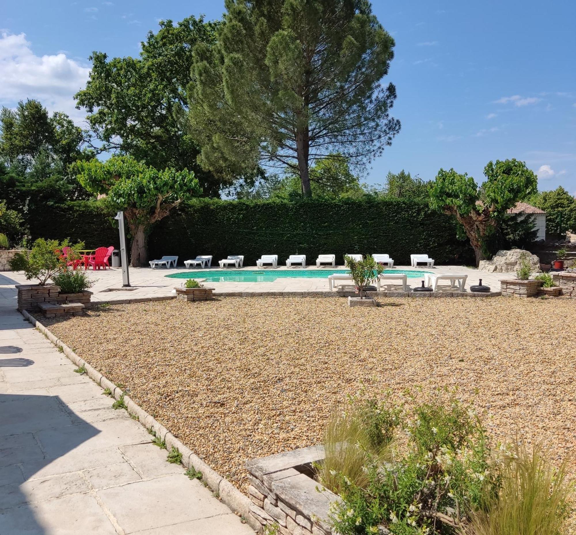 Ardeche Les Cigales, Studio Murier Piscine Partagee 그로스피에르 외부 사진